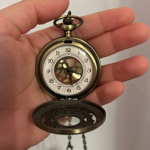 Gold Bronze Pocket Watch - Picture 7 of 8